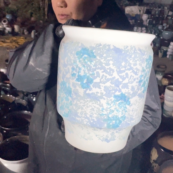 紫砂花盆口24高32正品正品