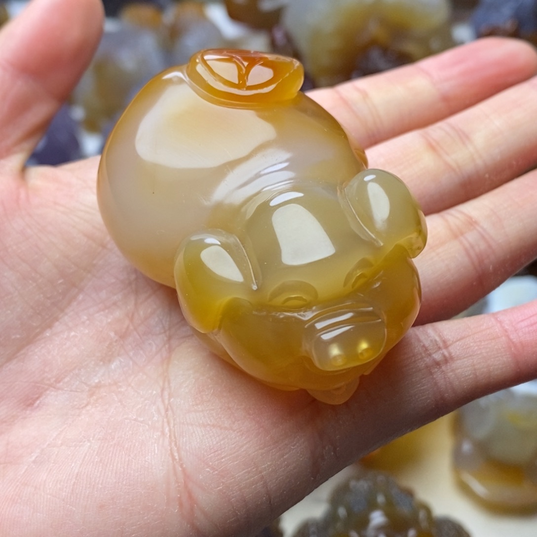 玛瑙/玉髓未镶嵌把件