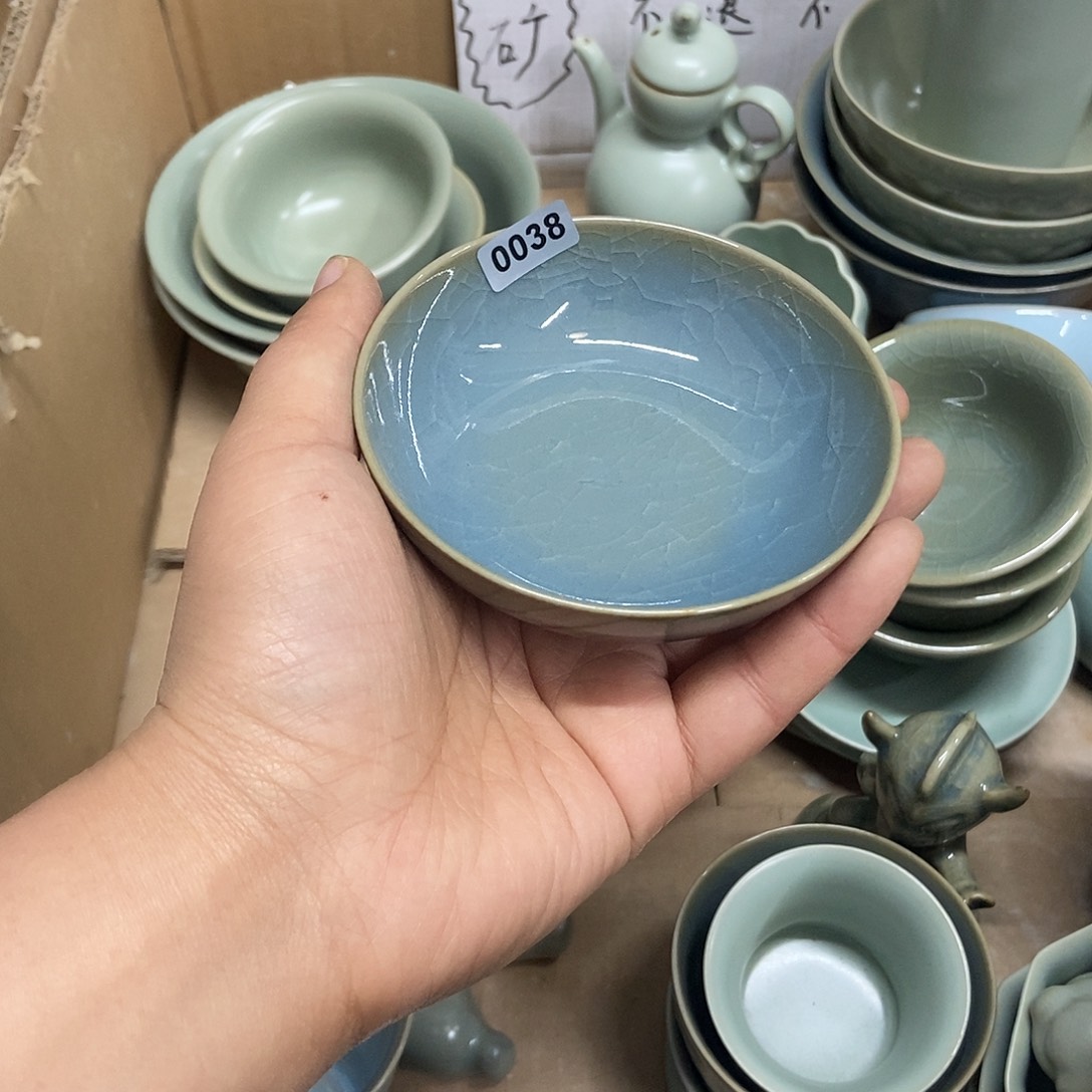 海***戨普洱杯原矿天蓝釉