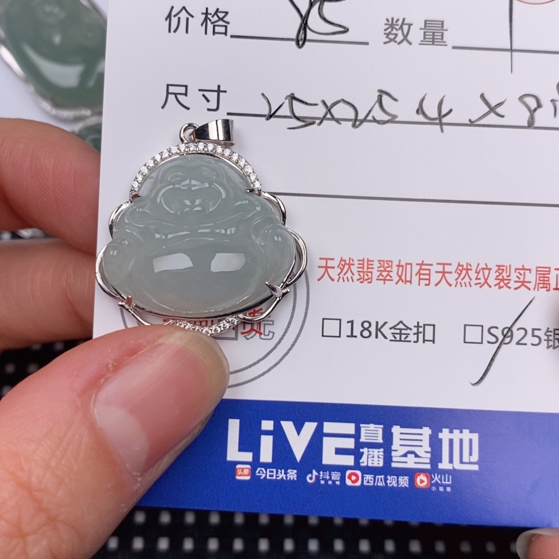 翡翠银S925镶嵌颈饰