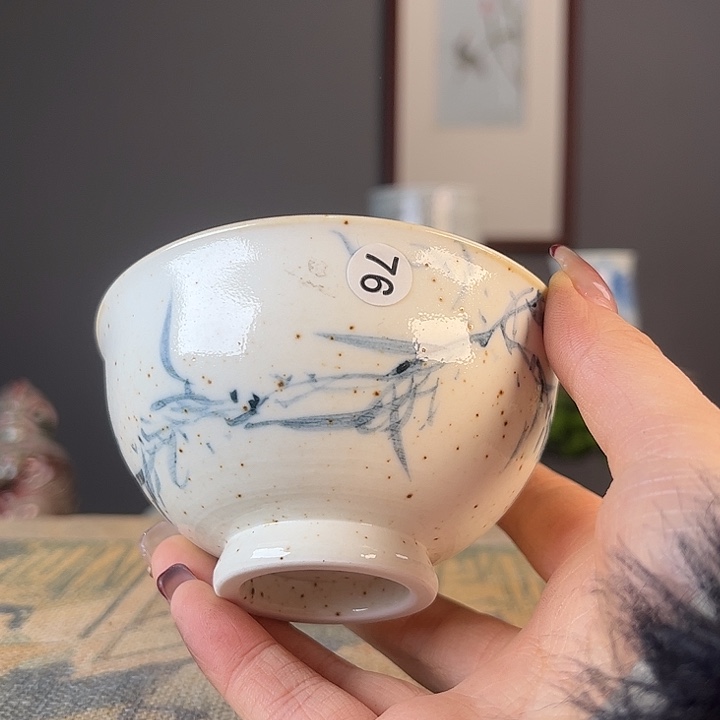 摆件景德镇陶瓷茶杯多人