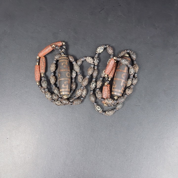 玛瑙项链未镶嵌机**存T268莲师三目项链多样性发其一