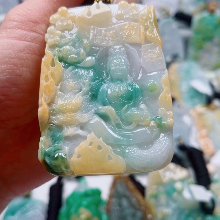 翡翠未镶嵌挂件挂件