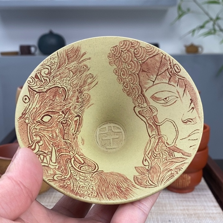 紫砂茶杯宜兴紫砂主人杯