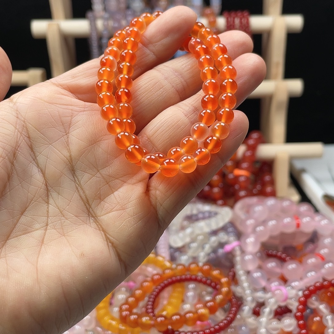 依***然玛瑙/玉髓合金手链