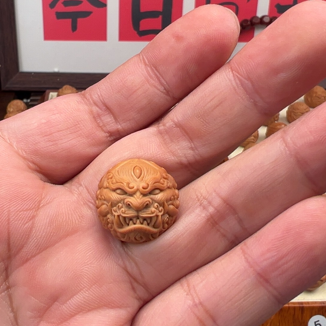 明***彰核桃手串/手链双面狮王单颗产品19