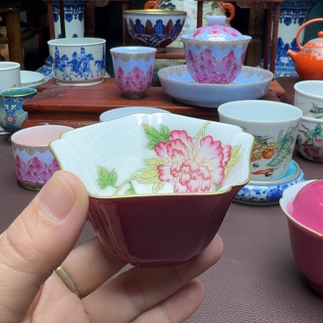 瓷片景德镇仿古手工制作精品展示