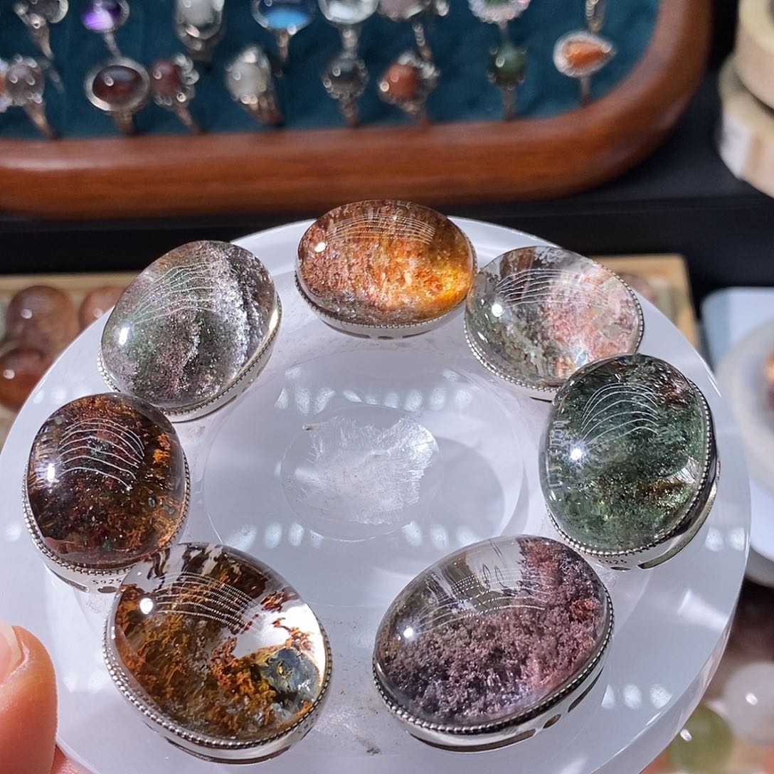 水晶珠宝半成品银S925镶嵌