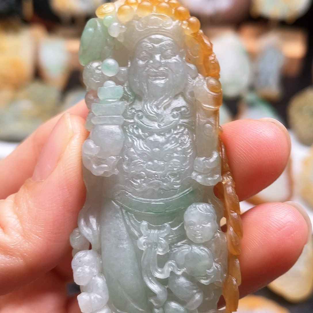 定制翡翠未镶嵌文财爷