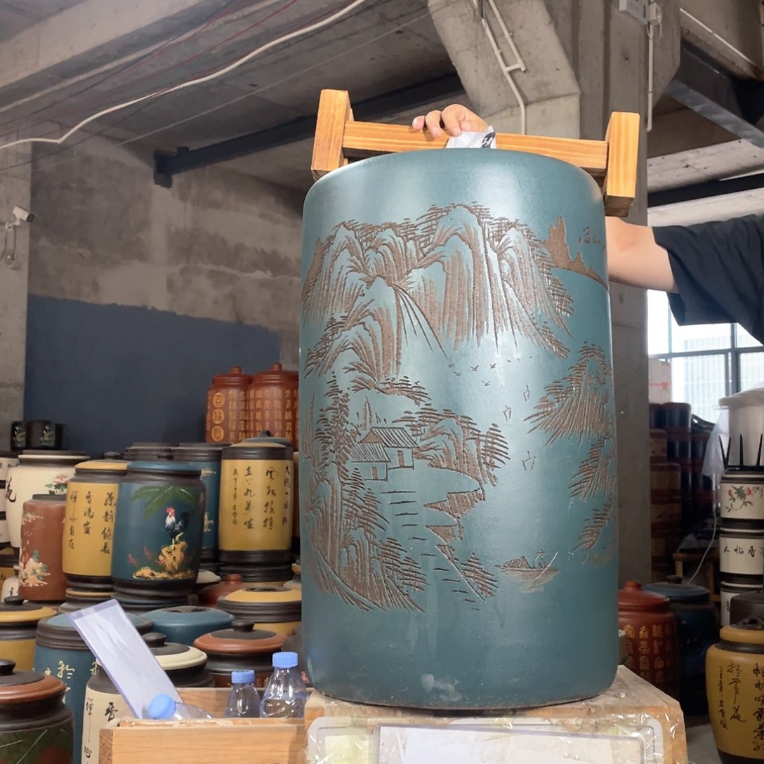 宜兴原矿紫砂茶叶罐