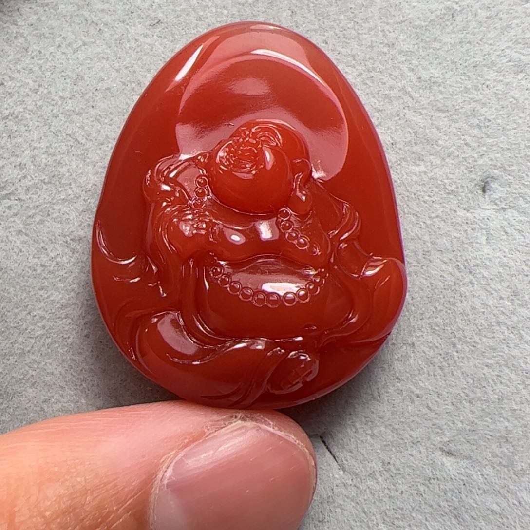 南红玛瑙吊坠未镶嵌