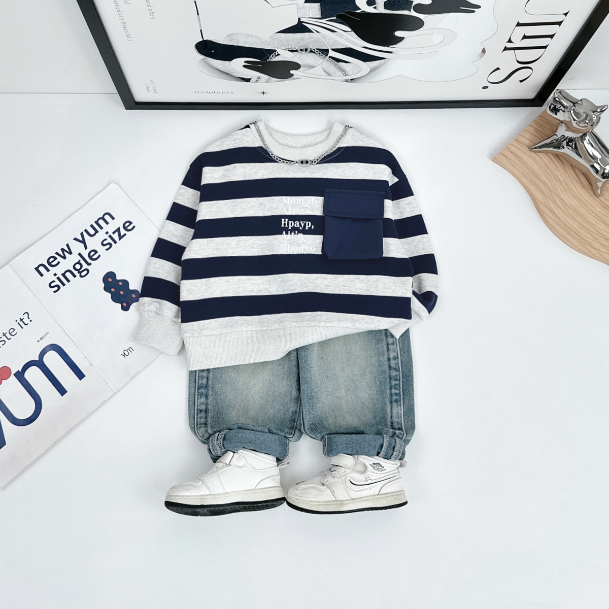 儿童卫衣长袖2025新款春装男童春秋上衣潮 WG28175 悠悠童话童装