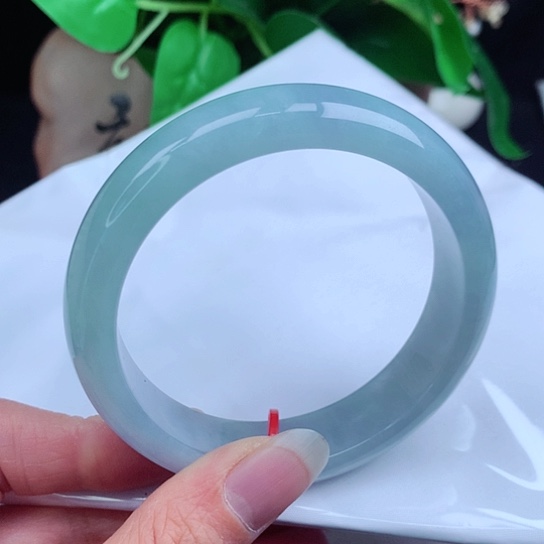 翡翠手镯未镶嵌         正圈59 冰蓝紫