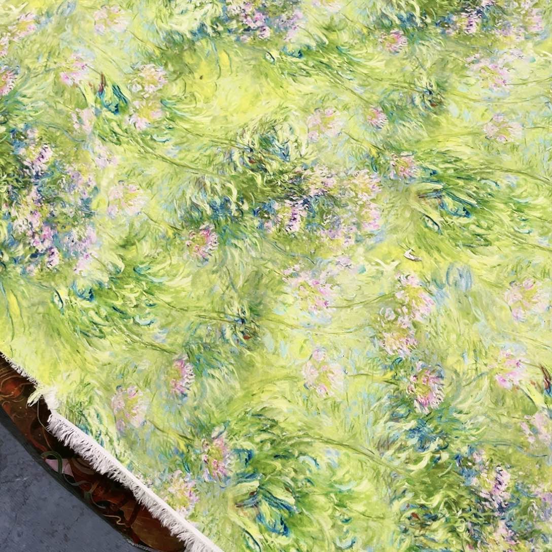 一米价数码人棉贡缎1.5米宽果子布艺地卷