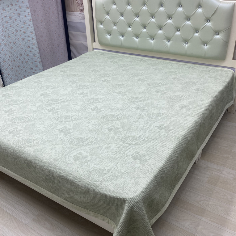 2025新款一面60支莫代尔，一面加厚婴儿绒，高温沙洗洗双面绗暖床盖