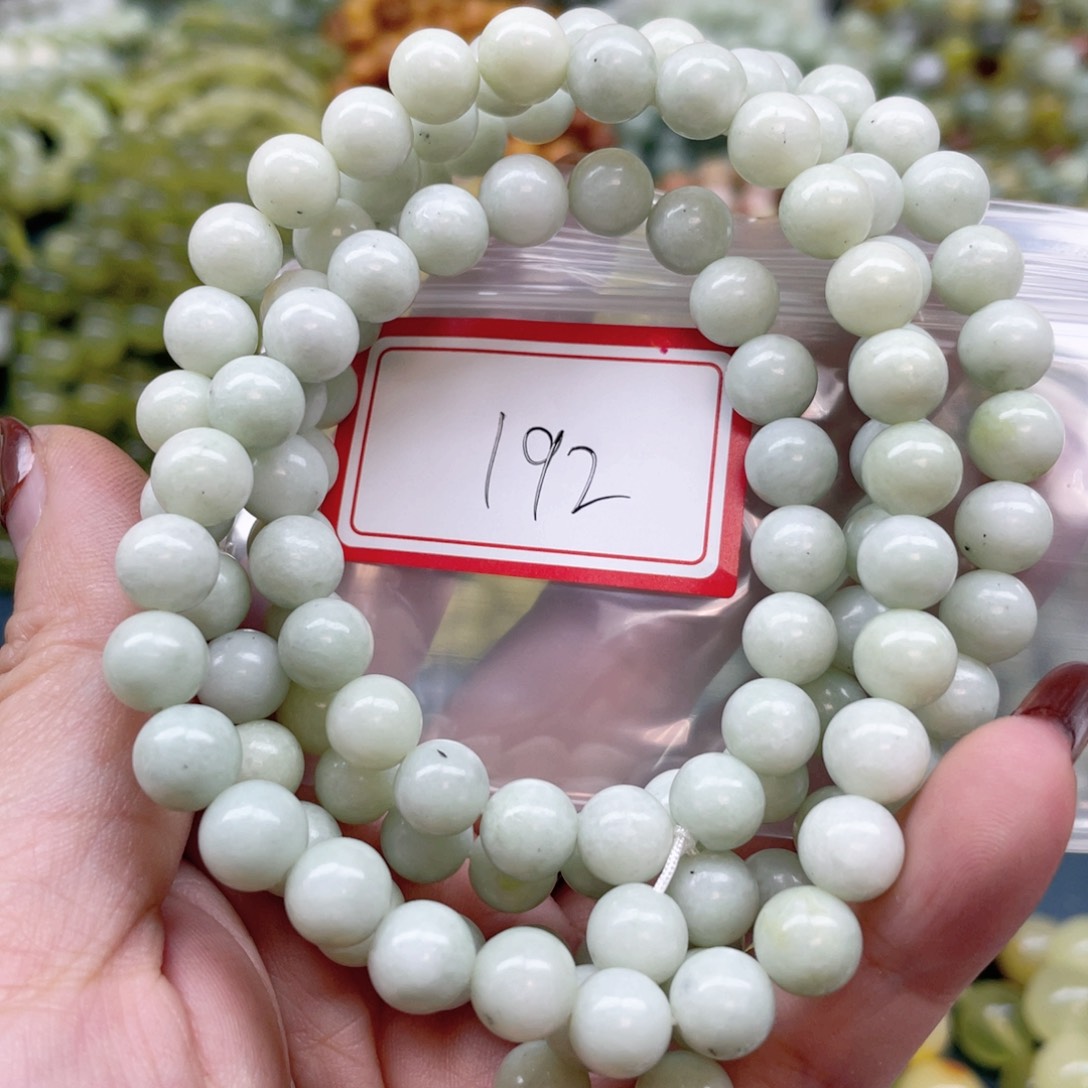 未镶嵌蛇纹石玉手串