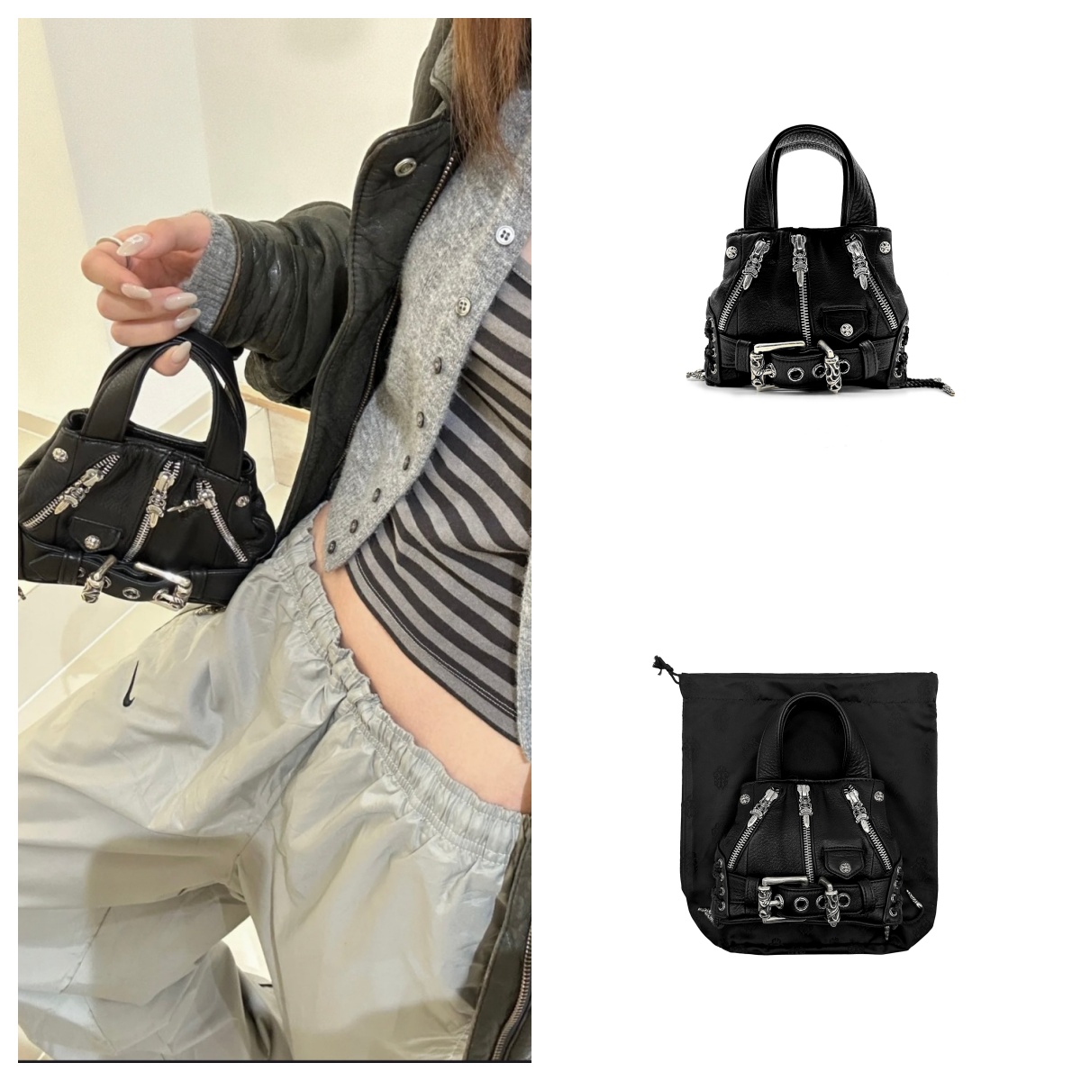 Chrome Hearts 克罗心 JJ Dean Mini机车包 手提包