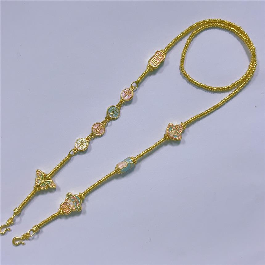 【漫漫专享】足金999 无氰硬金平安喜乐万能链  HJX101