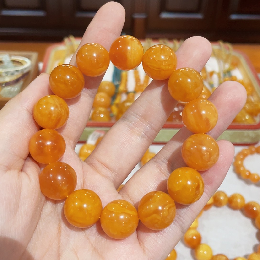 蜜蜡手链未镶嵌手串