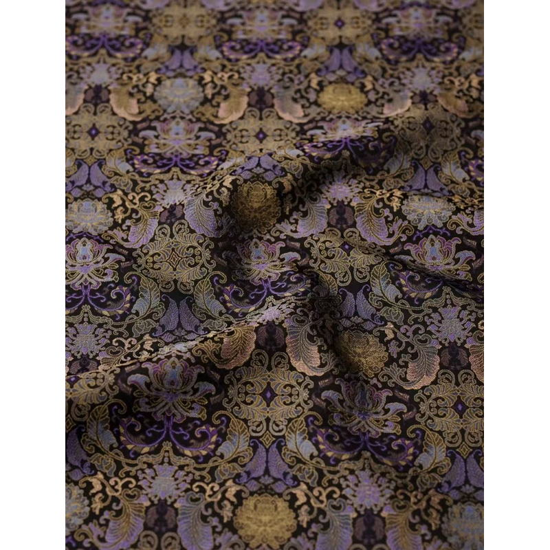 0.5米链接 拾悦丝绸 上久楷蕉叶莲（面料特殊一经裁剪不退不换）