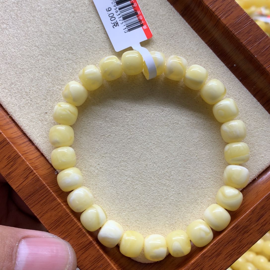 蜜蜡手链未镶嵌一****)蜜蜡