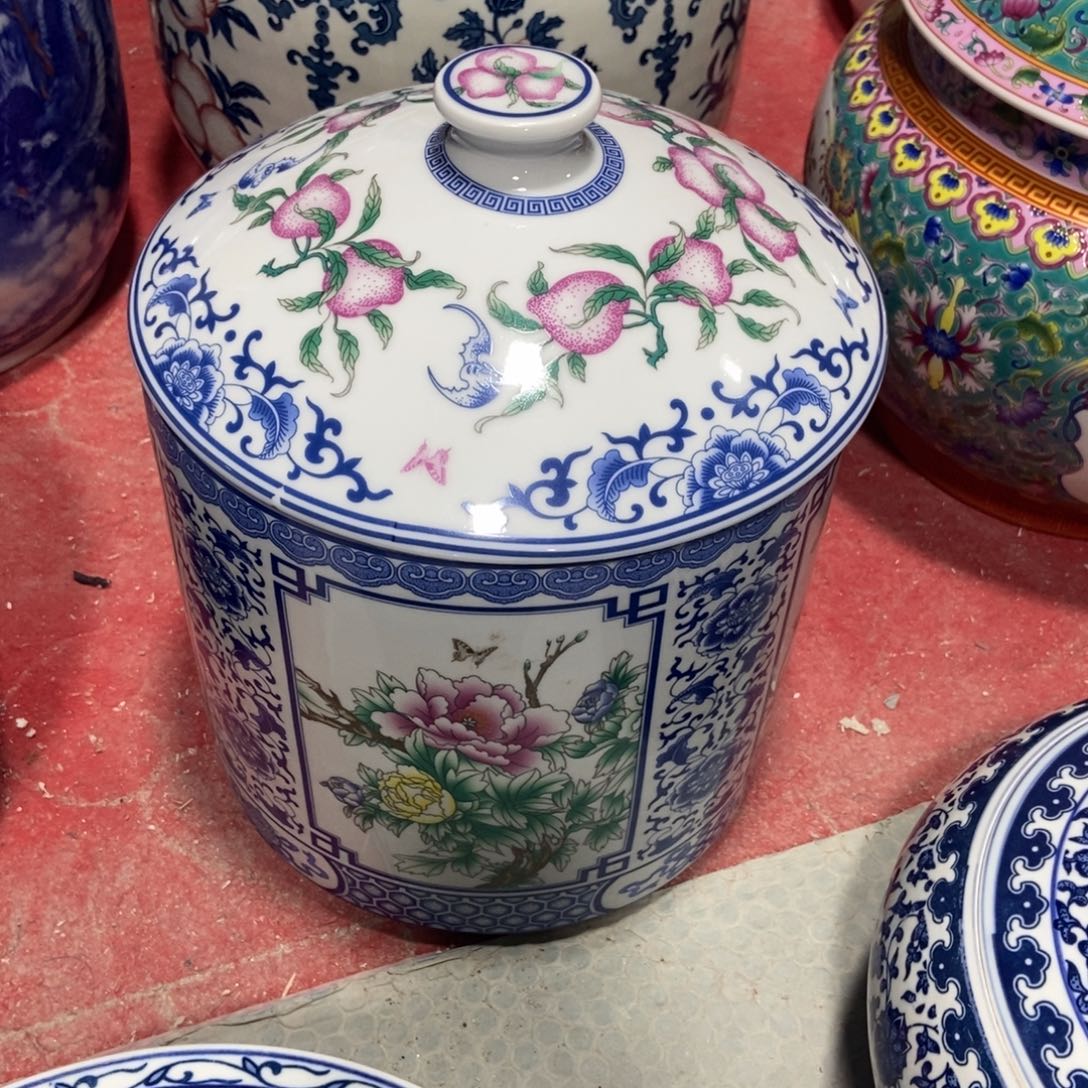 奶***冰瓷片景德镇陶瓷罐一个