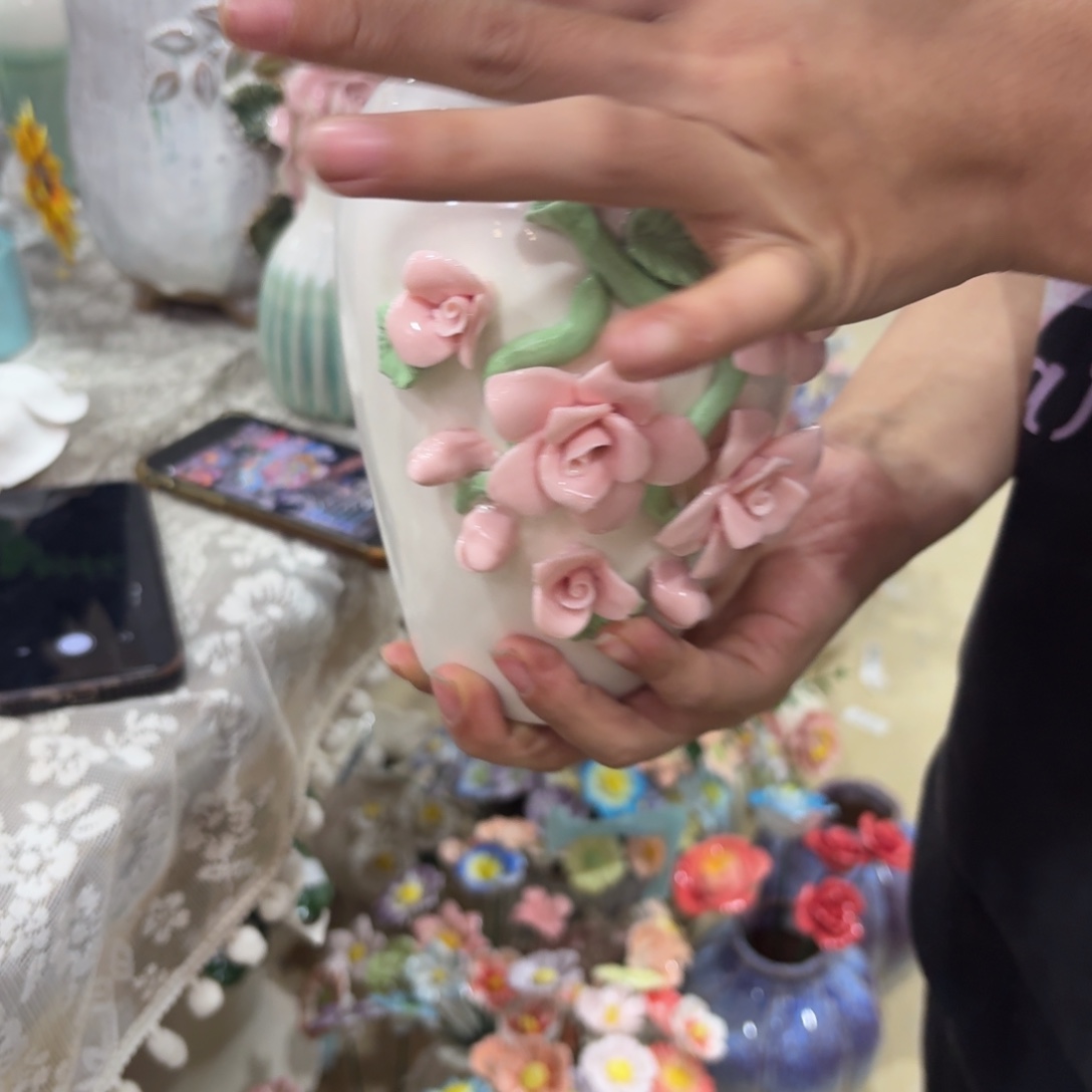 陶瓷花，20发货，退款拉黑