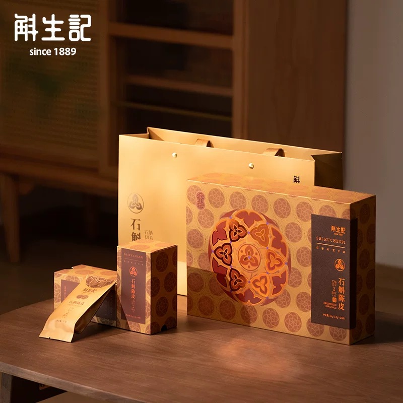 霍山铁皮石斛新会天马陈皮礼盒3.5g*24包