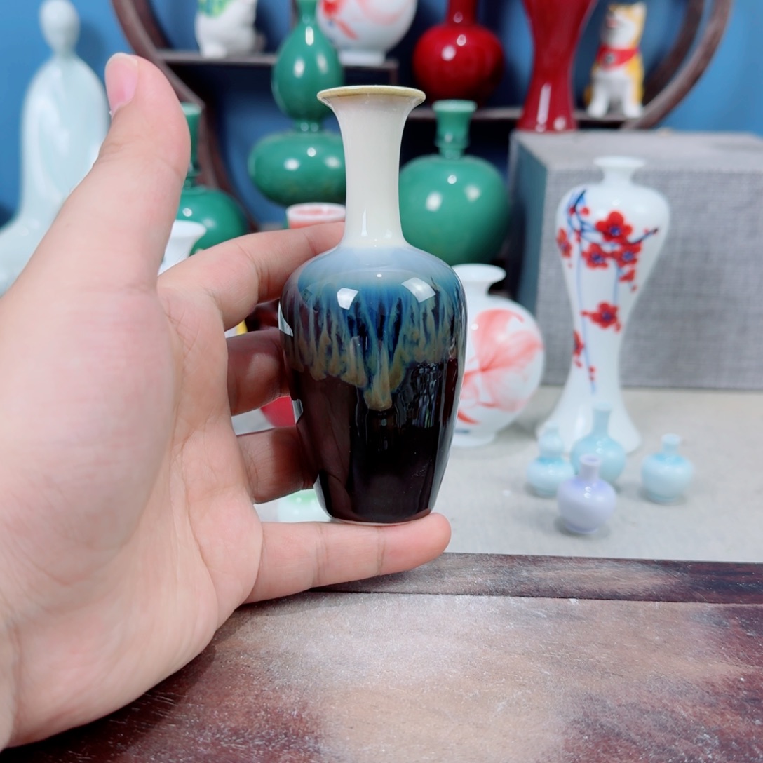 陶瓷手工小花器摆件