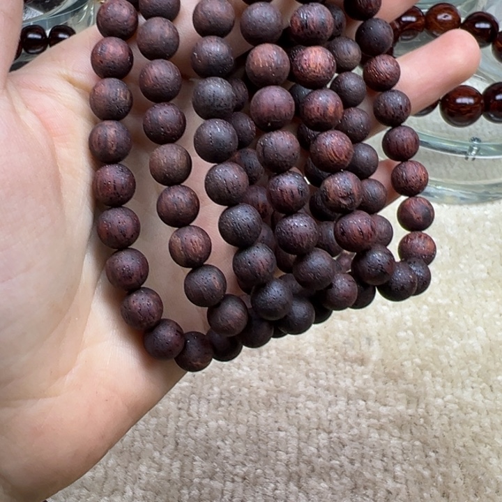 藤类缅甸小叶降真香0.8紫黑油23颗