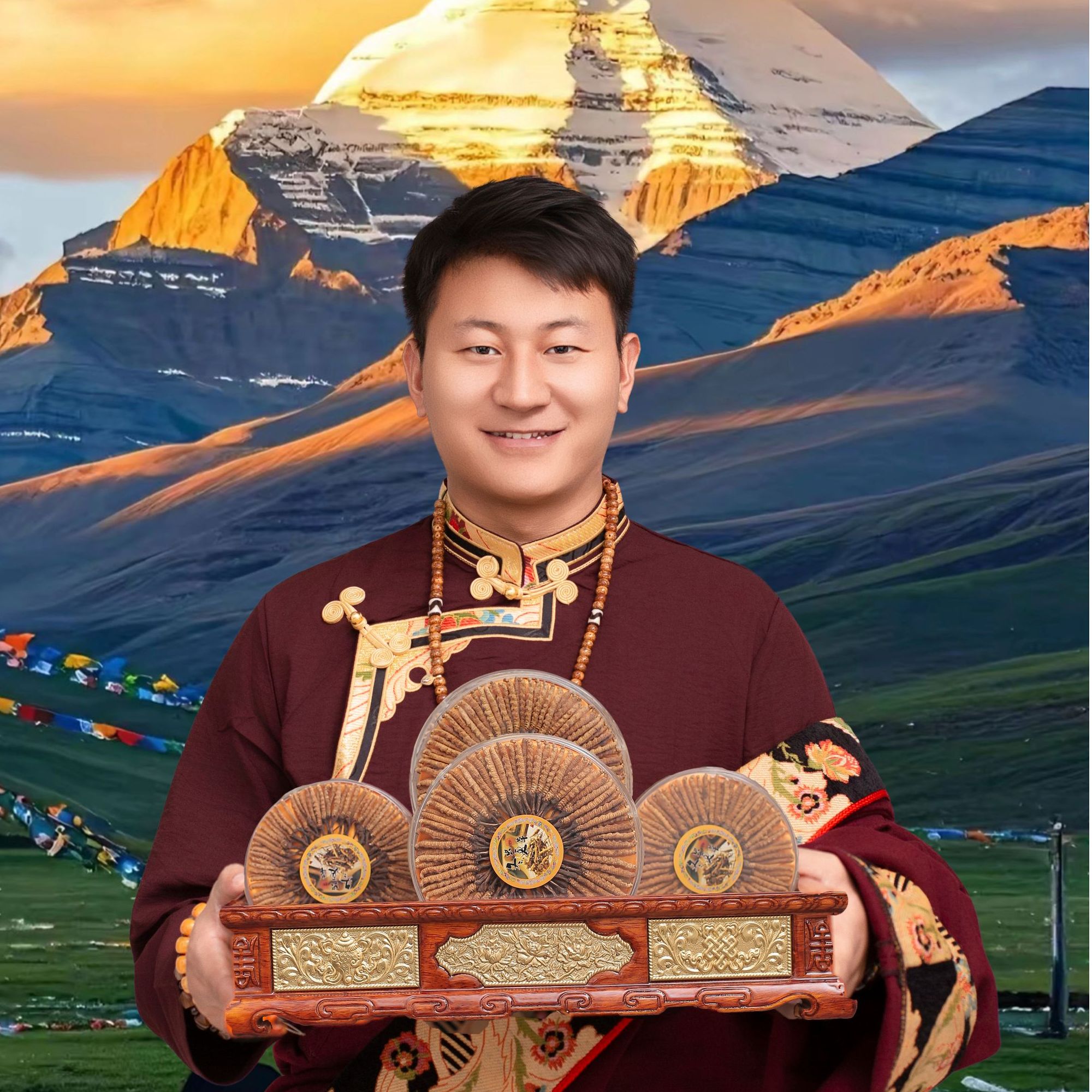 高海拔头期冬虫夏草滋补品适合过节送人送礼