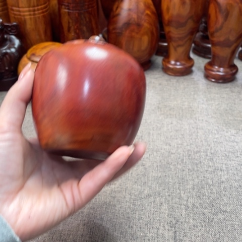 交趾黄檀（大红酸枝）罐子