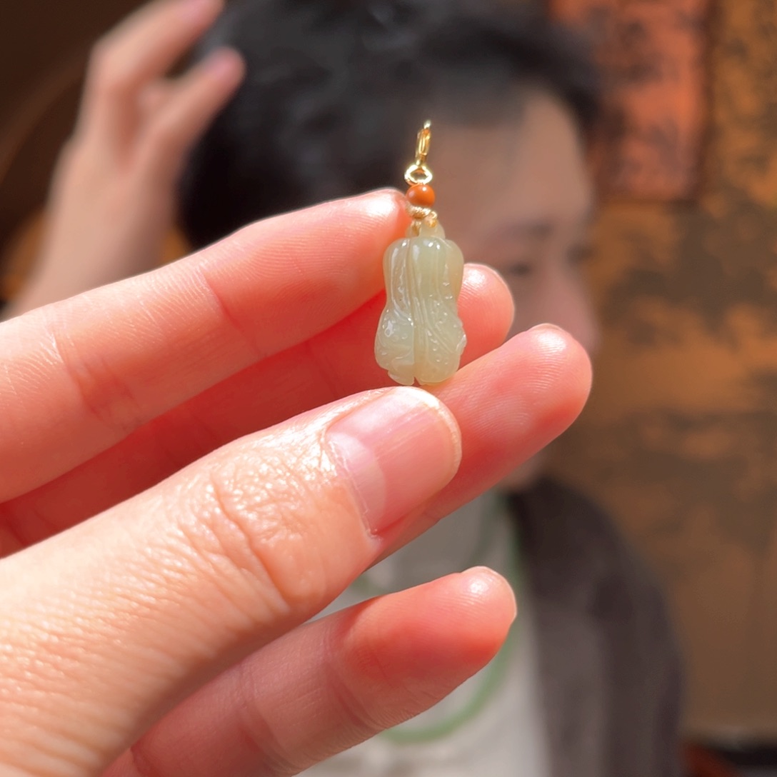 吊坠(不含链)未镶嵌和田玉白菜40