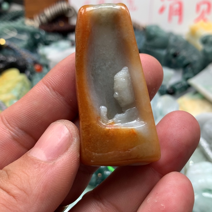 翡翠颈饰未镶嵌保真天然A货翡翠