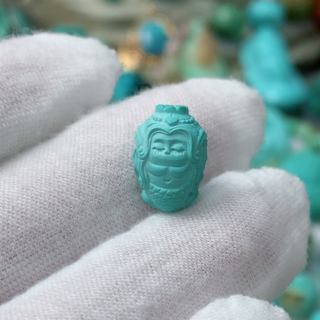 绿松石珠宝奇石未镶嵌