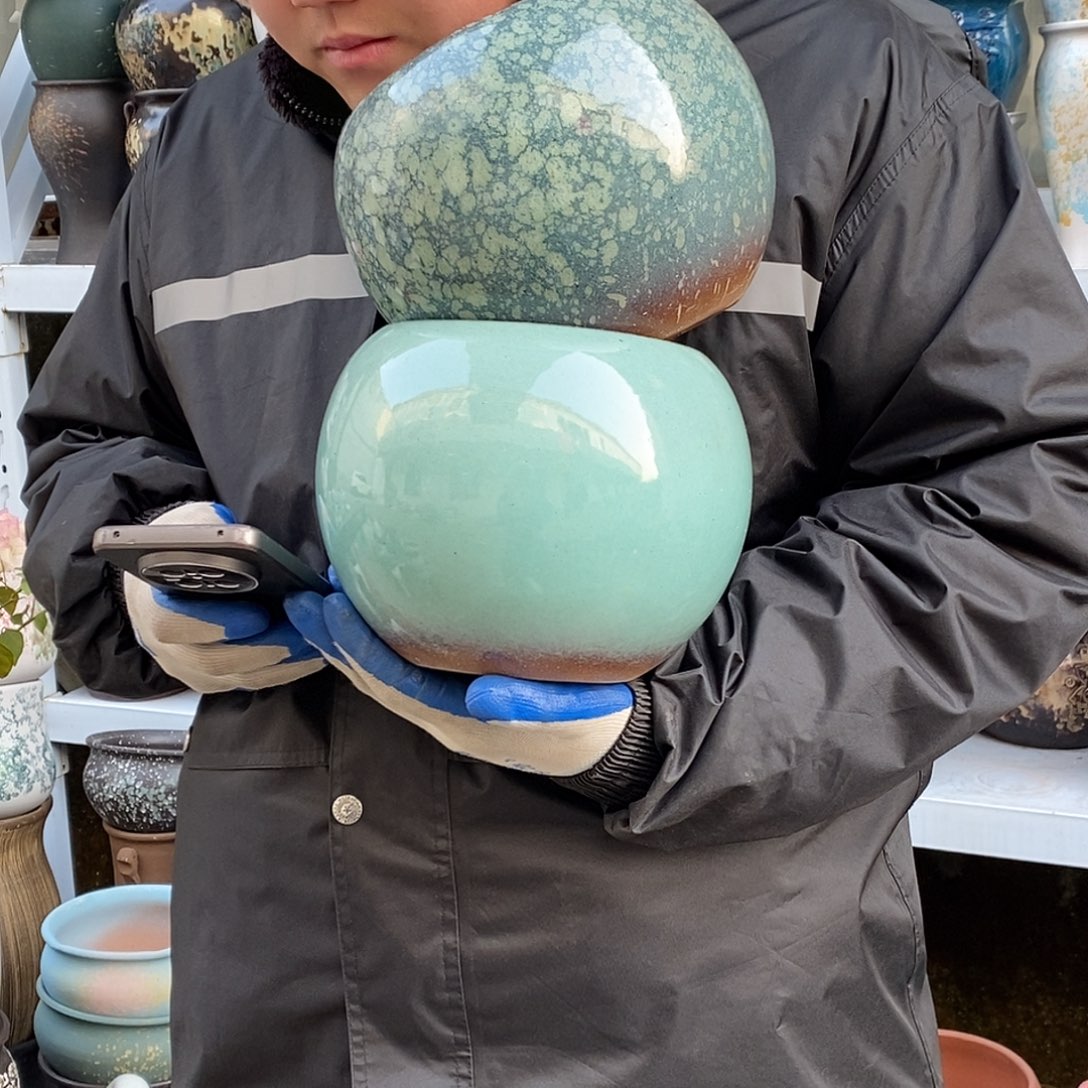 紫砂花盆口15高18福利