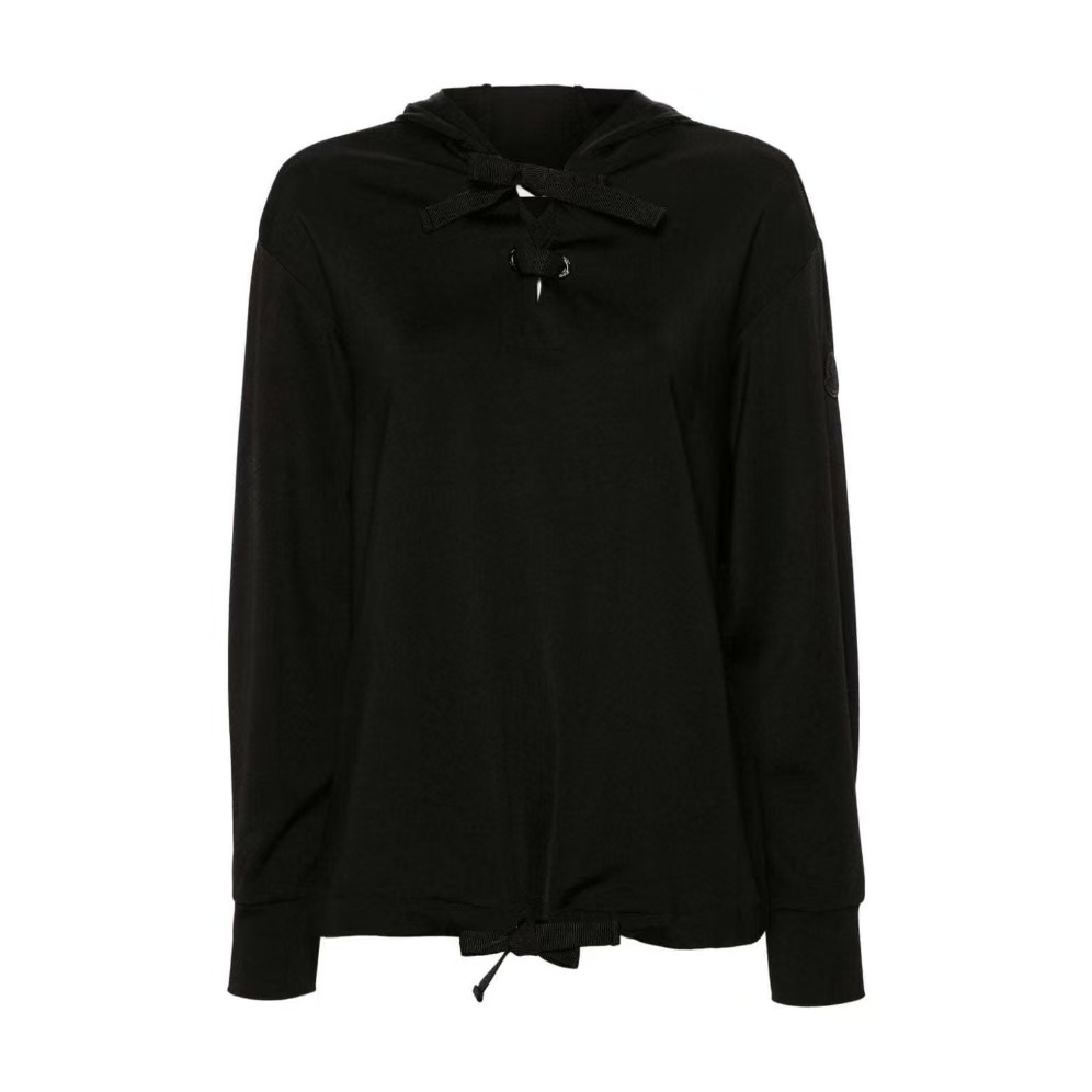 全新未使用 MONCLER 蒙口纯色Logo贴花连帽长袖卫衣