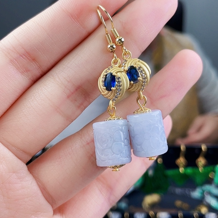 翡翠耳饰未镶嵌饰品