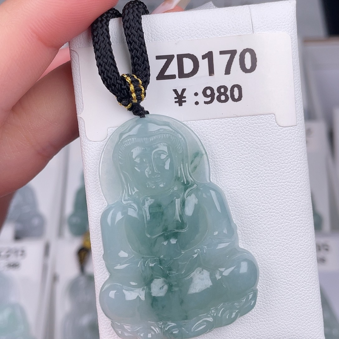 翡翠未镶嵌颈饰zd170