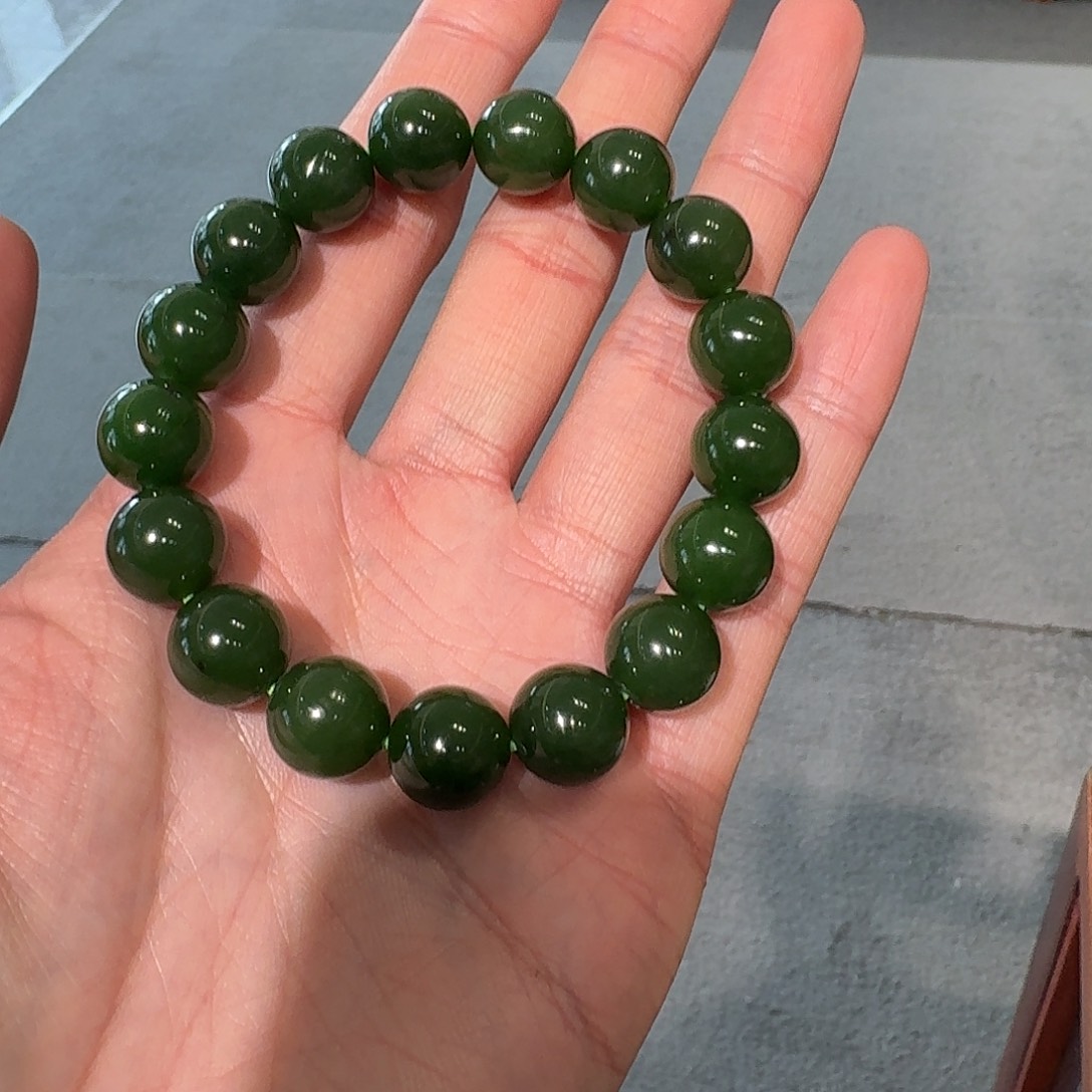 和田玉手串未镶嵌113刘洋