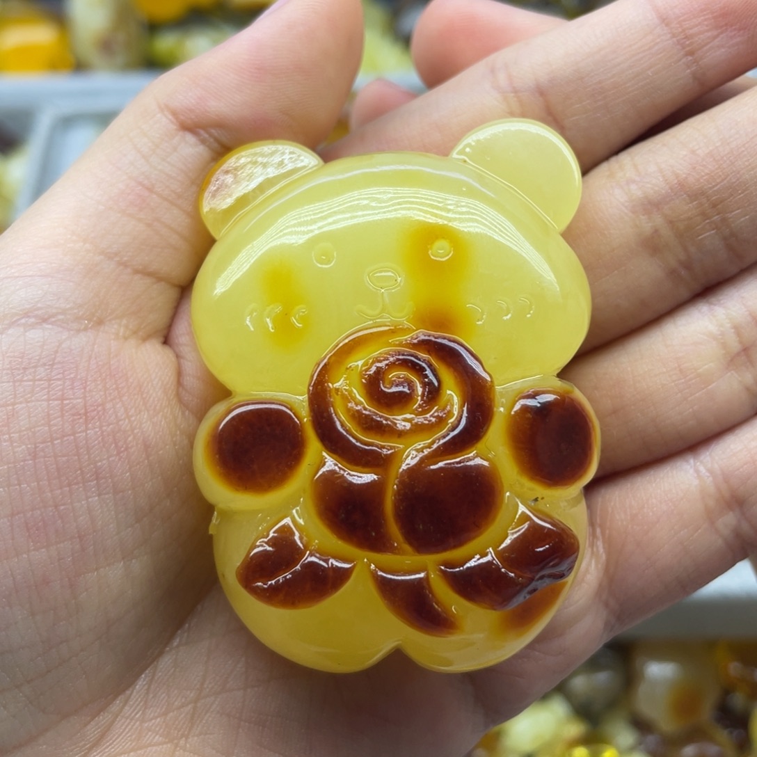 琥珀未镶嵌裸石天然琥珀蜜蜡