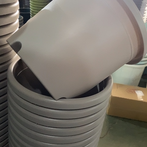 树脂四季4号微瑕灰白无托8个