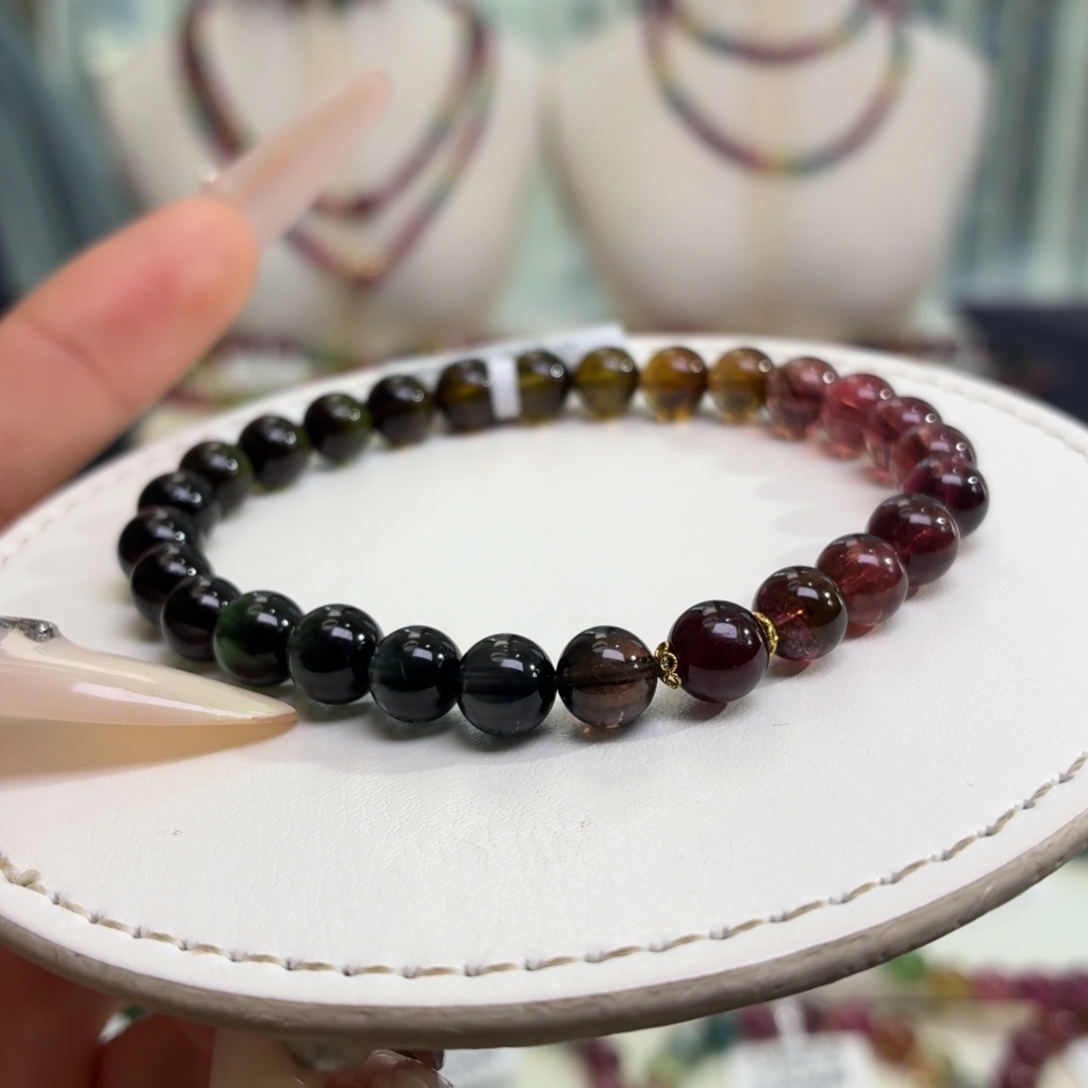 手链未镶嵌碧玺天然碧玺