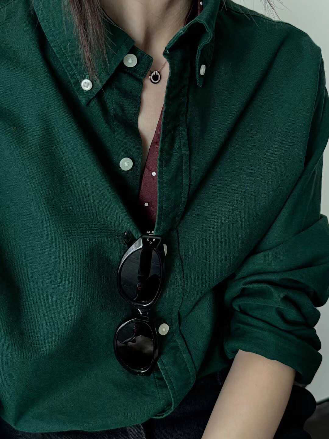 匹马棉！新款复古女装高端百搭减龄学院风优雅老钱风衬衫13158