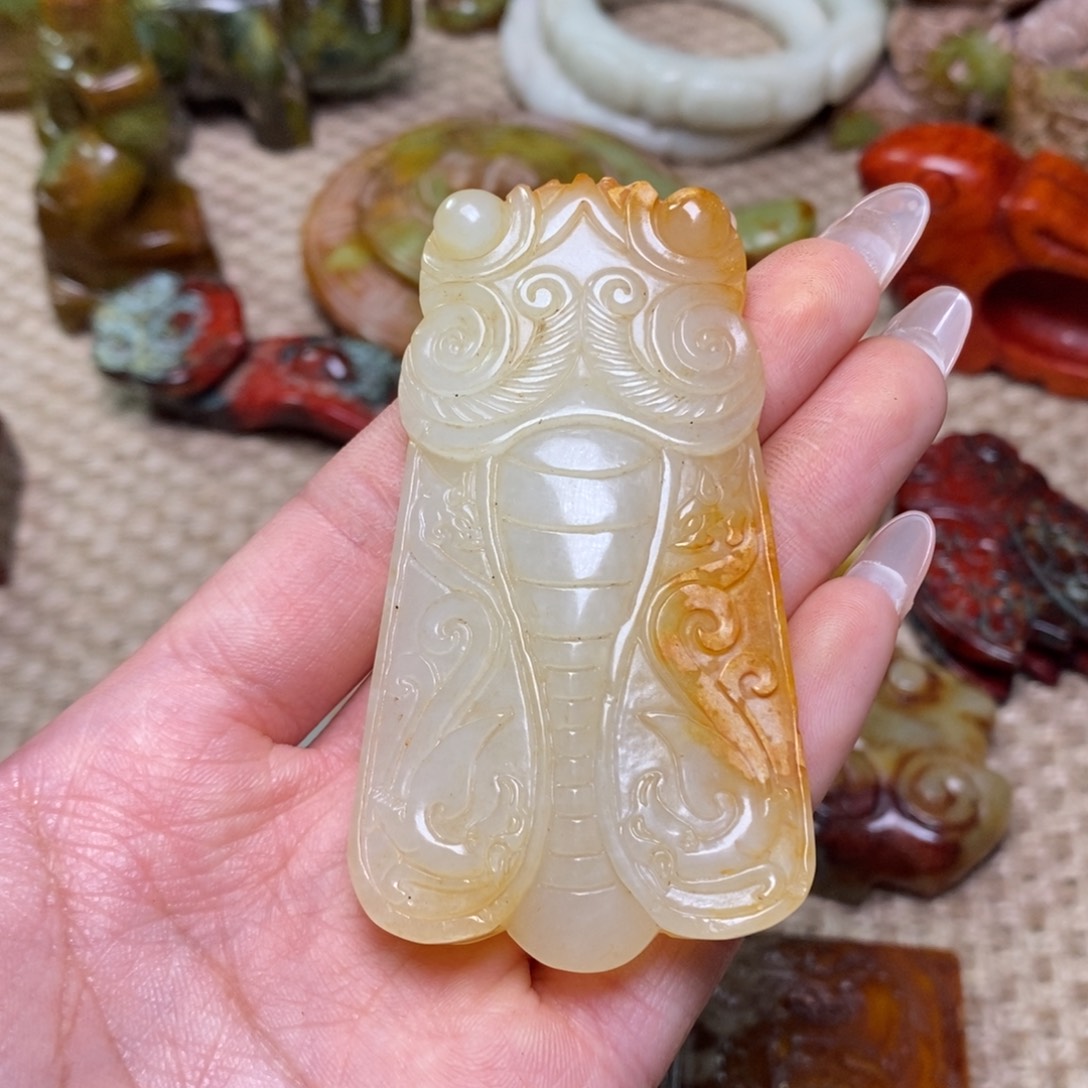 白玉菩提吊坠白玉菩提白玉菩提摆件