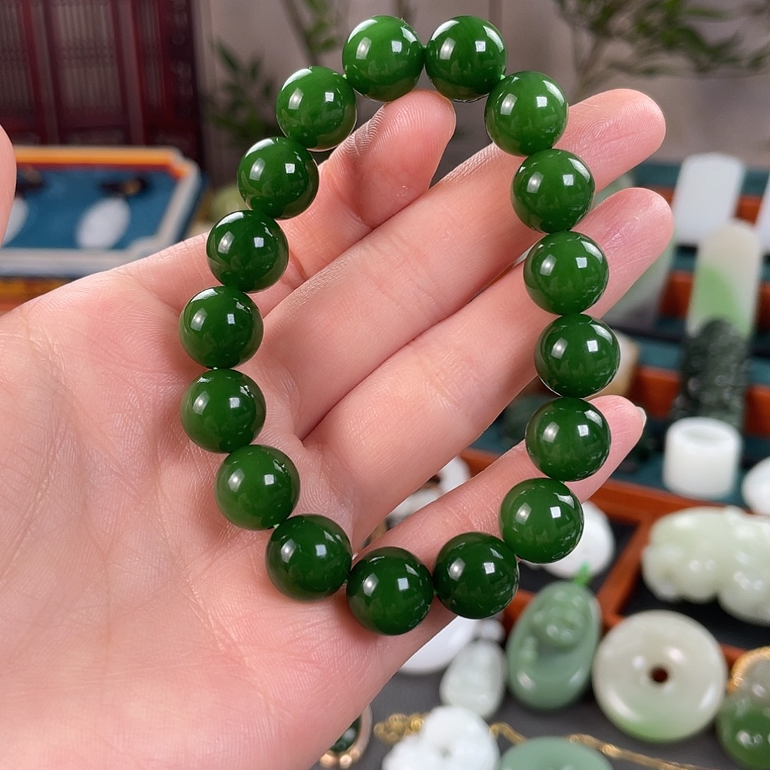 和田玉未镶嵌手链