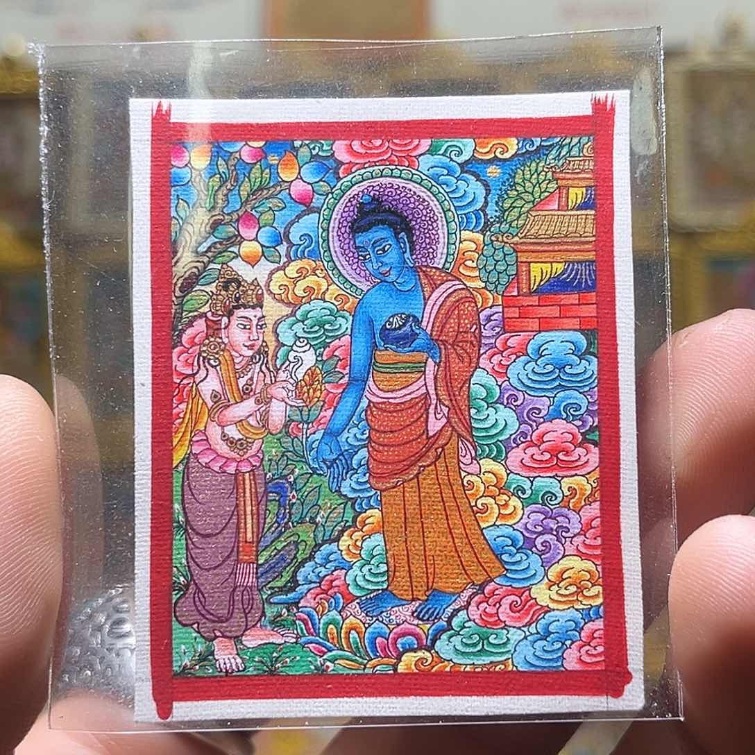 吊坠青海热贡纯手绘药师