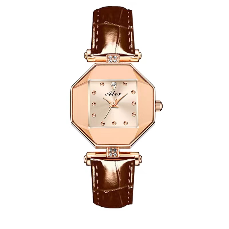 潮流时尚八方来财休闲简约皮带防水女表8145专属