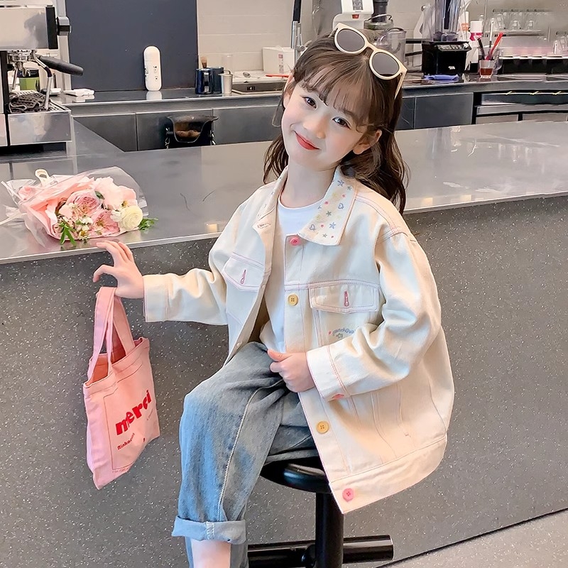 女童外套秋季女休闲风网红春秋小童时髦童装宝宝时尚女童