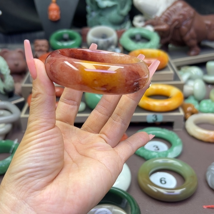 未镶嵌手镯石英岩玉十***可